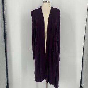 Halogen Rayon Blend Long Sleeve Cardigan